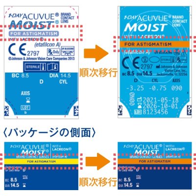 画像2: ワンデーアキュビューモイスト　乱視用【1日タイプ】